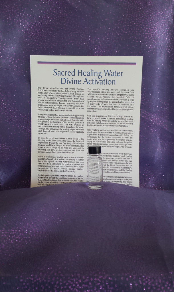 VIAL OF SACRED HEALING WATER