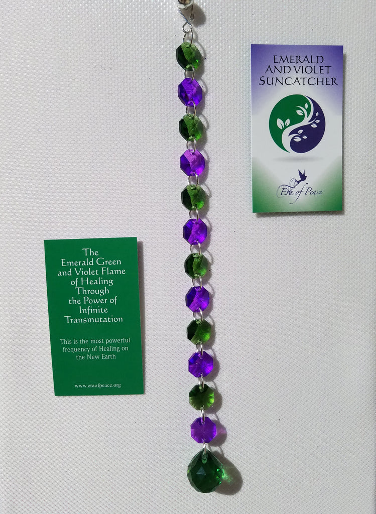 Emerald and Violet Suncatcher